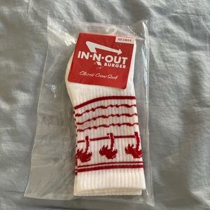 In-N-Out Men’s Classic Crew Socks S/M size 6-9